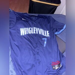 Worn once wrigleyville cubs jersey from cubs store!